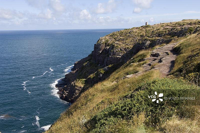 弗雷埃尔海角，布列塔尼，法国图片素材