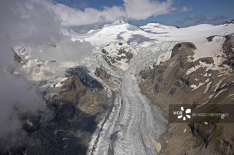 奥地利克恩顿州高地陶恩国家公园的帕斯泰尔策冰川图片素材