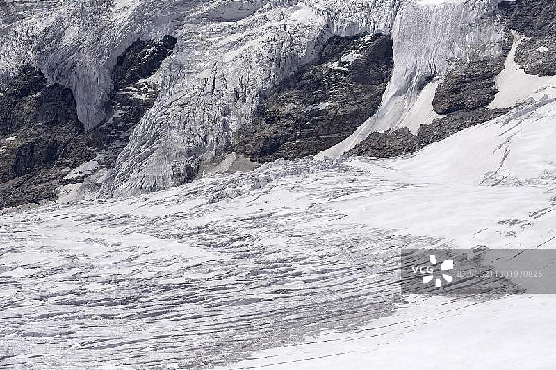 奥地利卡林西亚大格洛克纳山下的帕斯特泽冰川图片素材