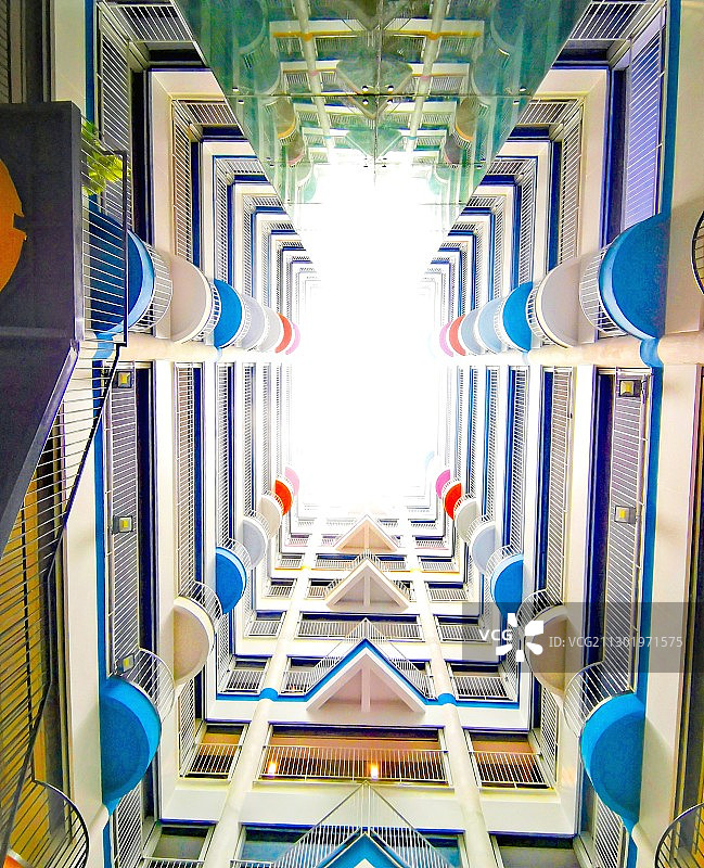 建筑色彩和线条图片素材