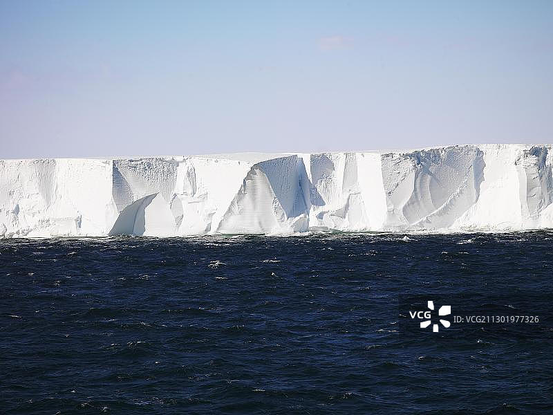 南极洲罗斯冰架边缘（40至80米高）图片素材