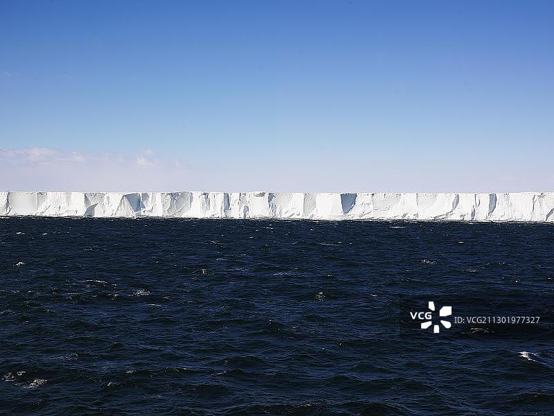 南极洲罗斯冰架边缘（40至80米高）图片素材