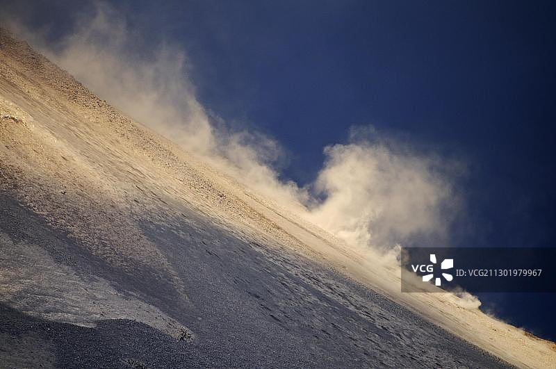 阿雷纳尔火山灰烬喷发，哥斯达黎加，中美洲图片素材