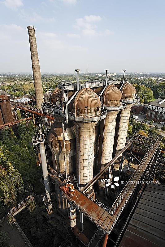 德国杜伊斯堡北景观公园蒂森公司旧高炉图片素材