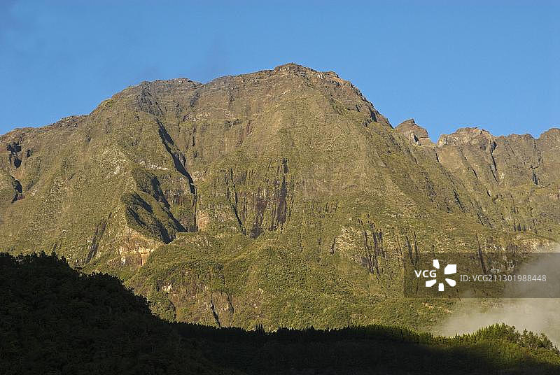 留尼汪岛内日峰火山图片素材