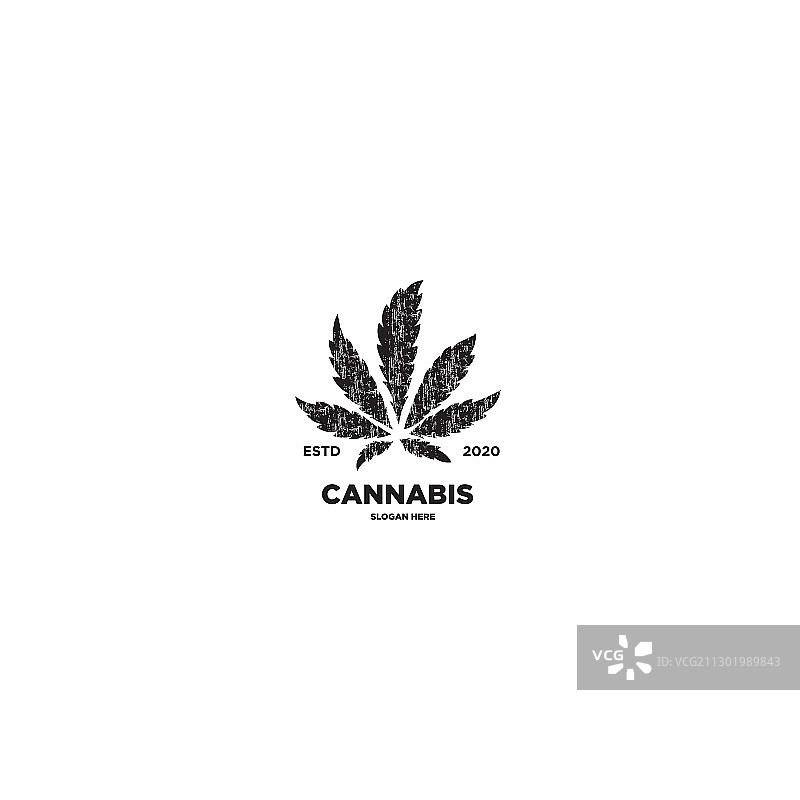 复古风格大麻叶图片素材