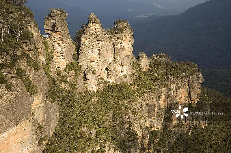 澳大利亚卡通巴回音角三姐妹峰图片素材