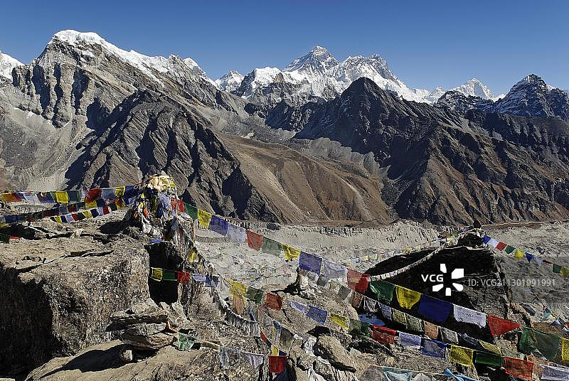 尼泊尔萨加玛塔国家公园珠穆朗玛峰景观图片素材