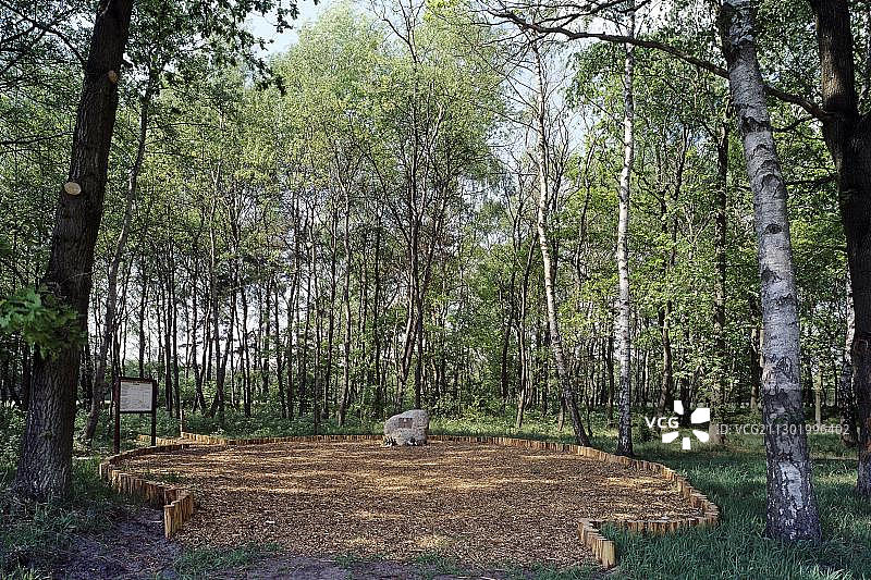 德国梅克伦堡-西波美拉尼亚州路德维希斯卢斯特附近韦伯林的集中营纪念馆图片素材