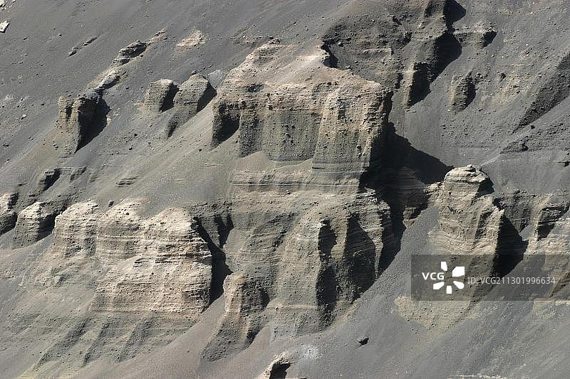 月球景观，位于西班牙加纳利群岛特内里费岛图片素材