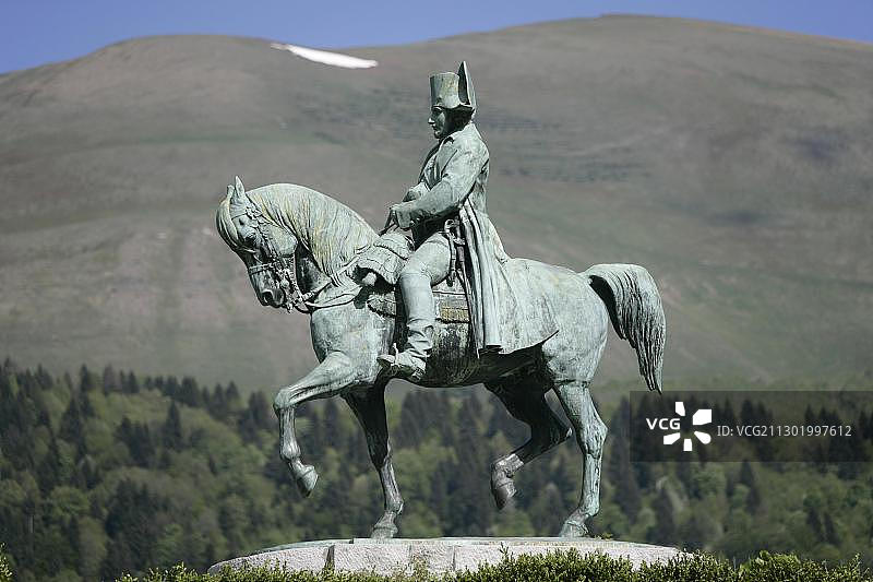 拿破仑雕像，拉夫雷，罗纳-阿尔卑斯，法国，欧洲图片素材