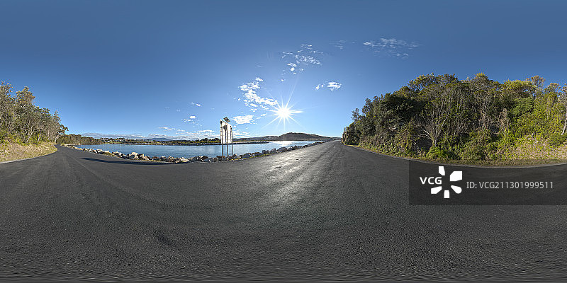 HDR穹顶海滨大道图片素材