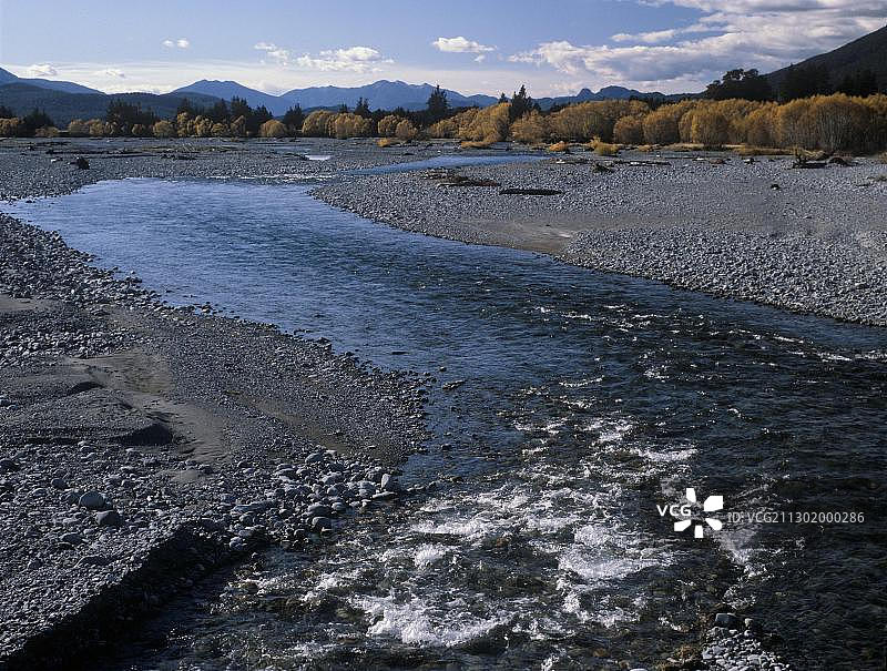 新西兰南岛马鲁阿河景观图片素材