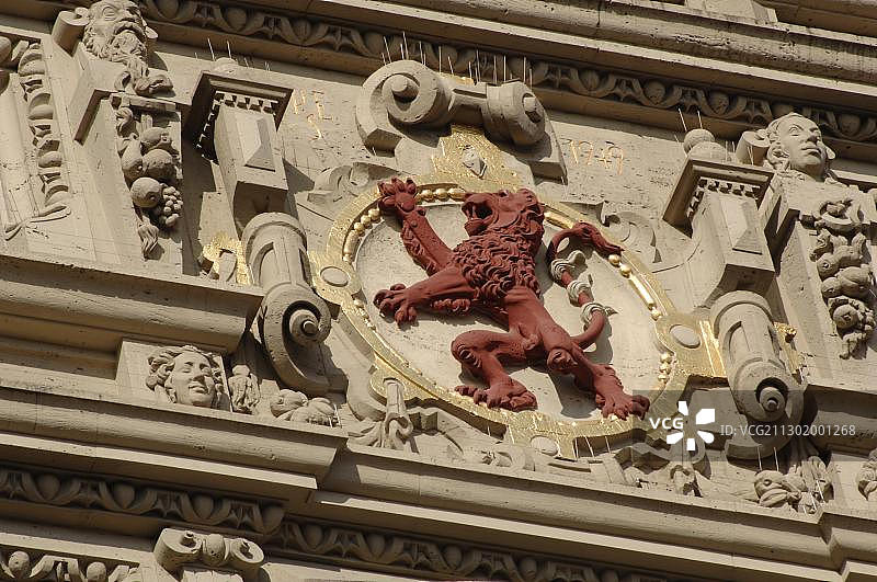 不伦瑞克徽章，狮子，下萨克森，德国图片素材