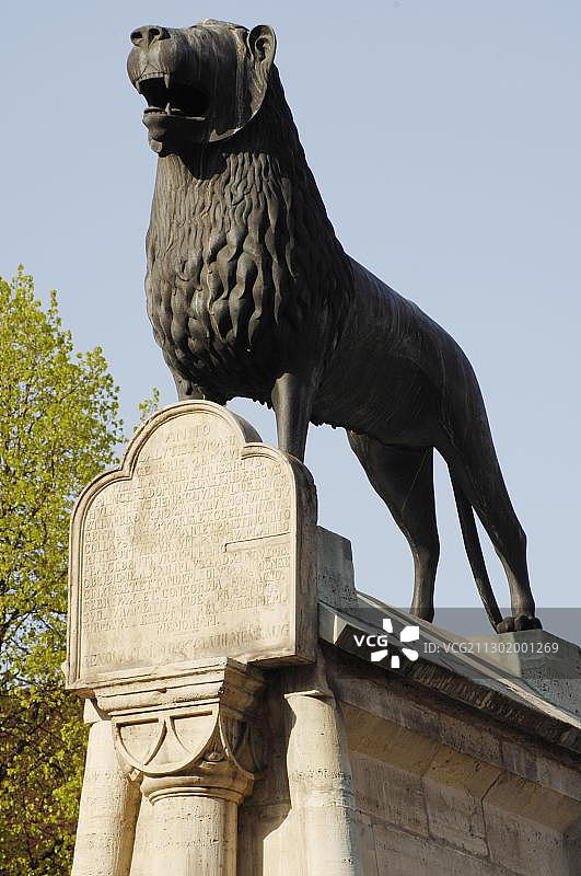 德国布伦瑞克的狮子纹章图片素材