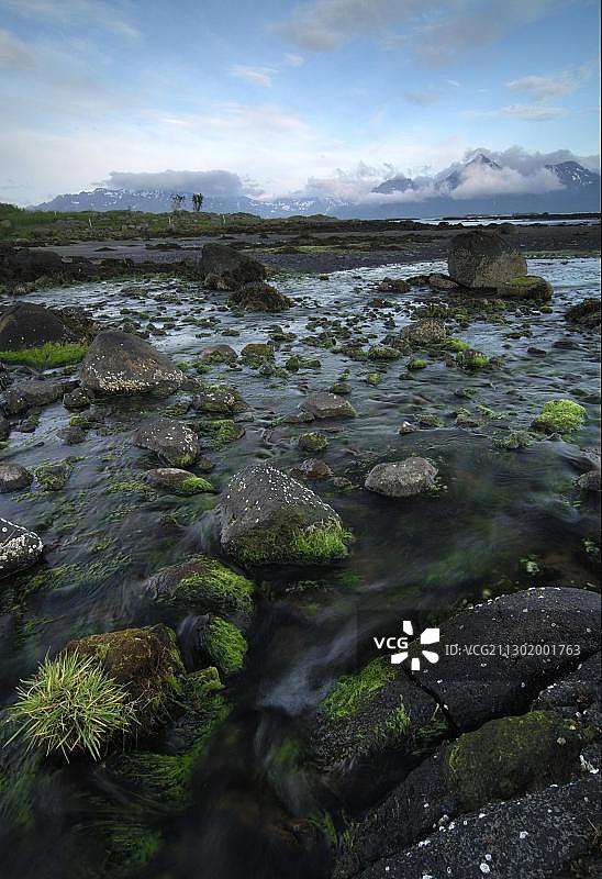 挪威罗弗敦群岛海岸风光图片素材