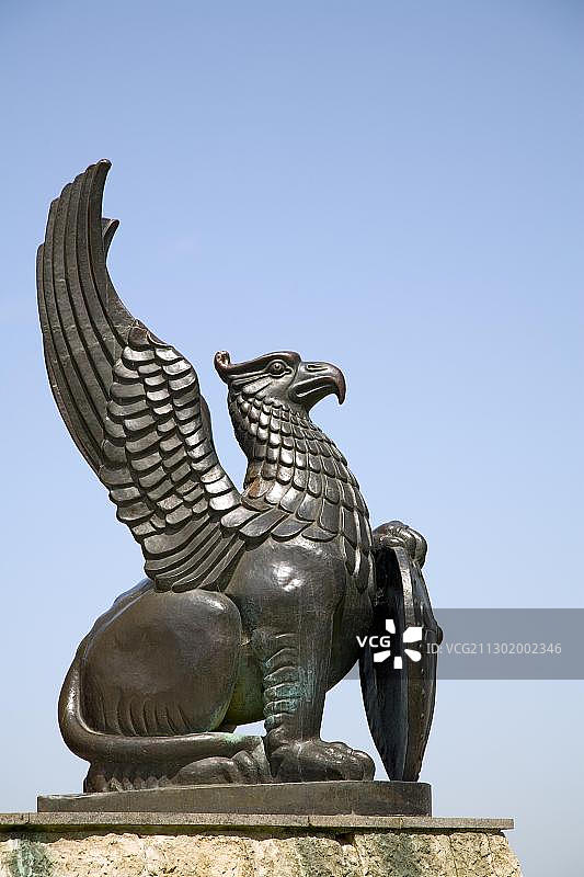 俄罗斯穆罗姆的格里芬雕像图片素材