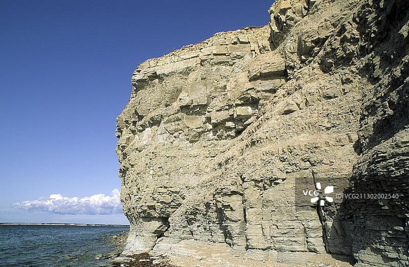 波罗的海沿岸，Panga Pank，萨列马岛，爱沙尼亚，欧洲图片素材