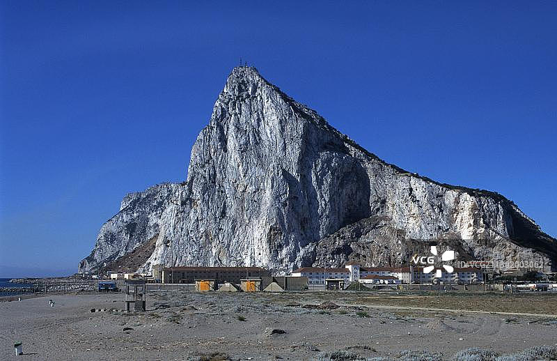直布罗陀岩石，英国皇家殖民地直布罗陀图片素材