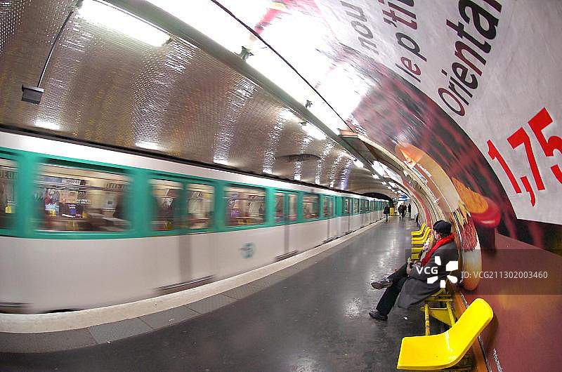 法国巴黎地铁图片素材