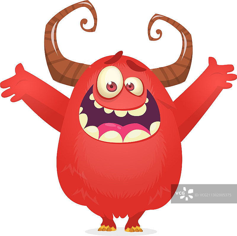 有趣的卡通怪物万圣节图片素材