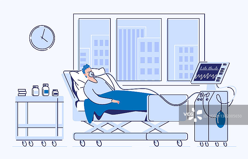 重症监护概念图图片素材