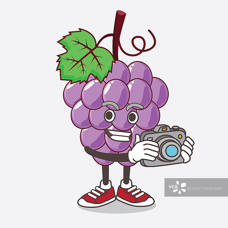 卡通葡萄吉祥物图片素材