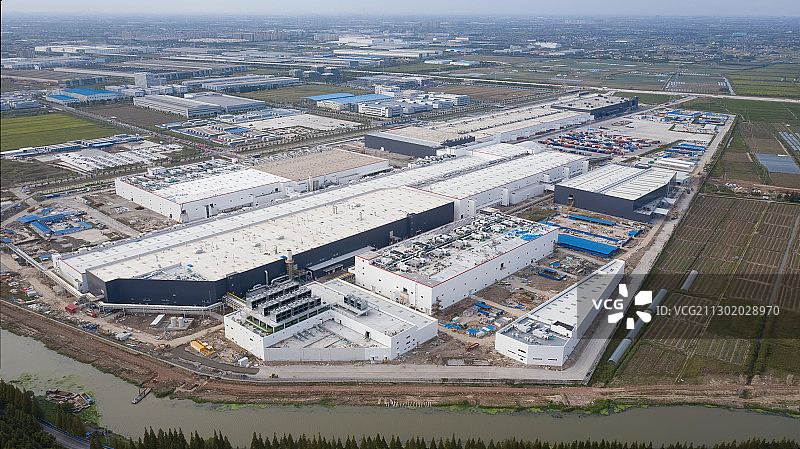 特斯拉超级工厂（中国上海）图片素材