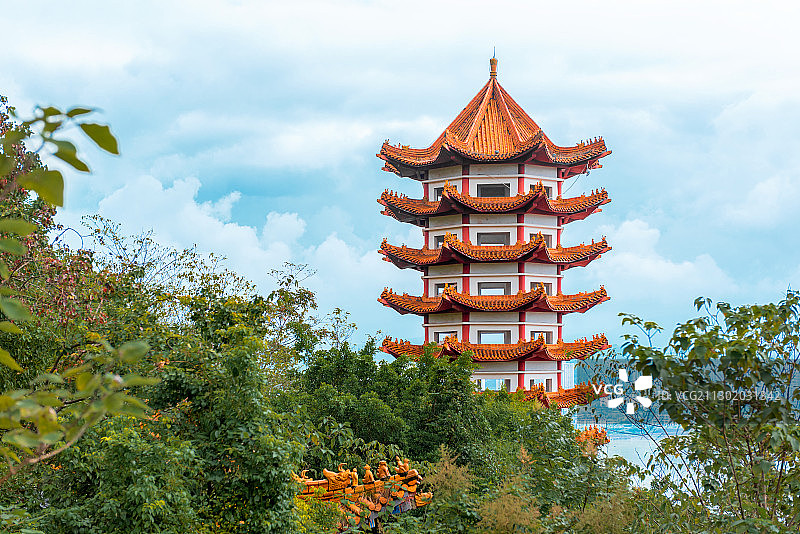 重庆丰都名山景区的宝塔图片素材