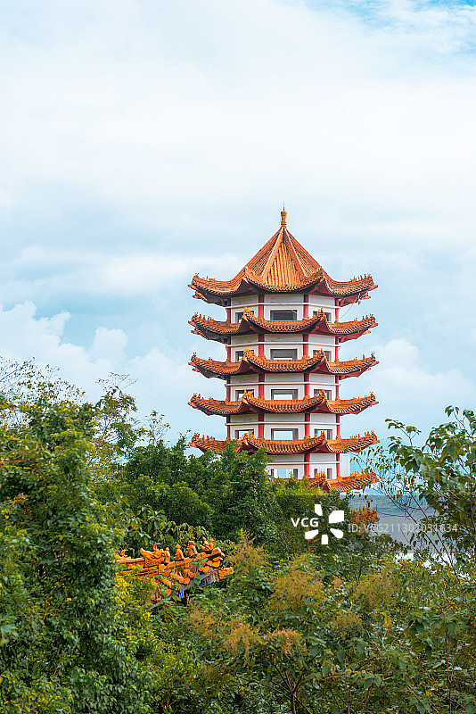 重庆丰都鬼城名山景区宝塔图片素材