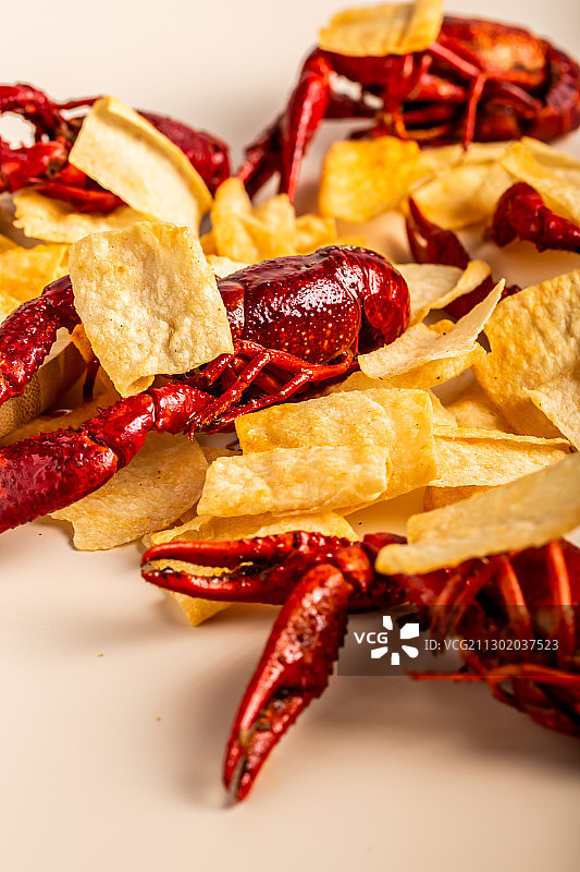 小龙虾味零食图片素材