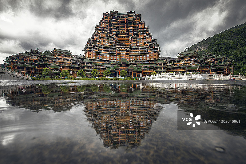 贵州独山县水司楼图片素材