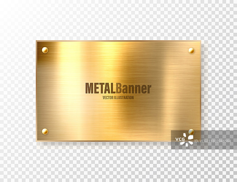 逼真闪亮金属banner拉丝钢板图片素材