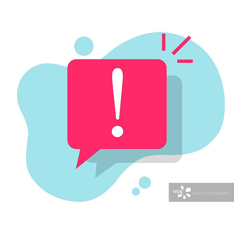 警告提示信息气泡或注意警报图片素材
