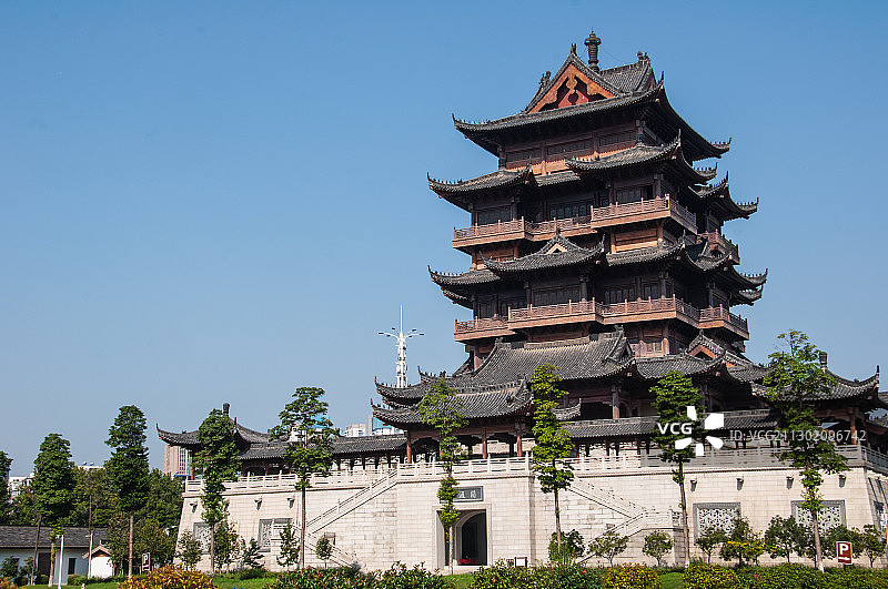 湖北武汉归元禅寺内圆通阁图片素材