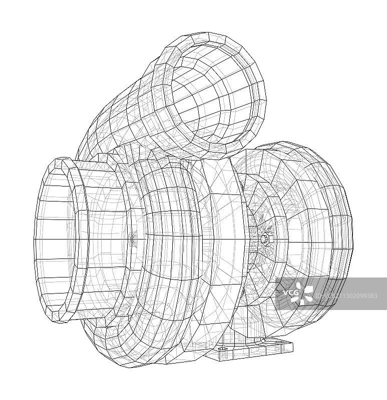 汽车涡轮增压器概念图图片素材