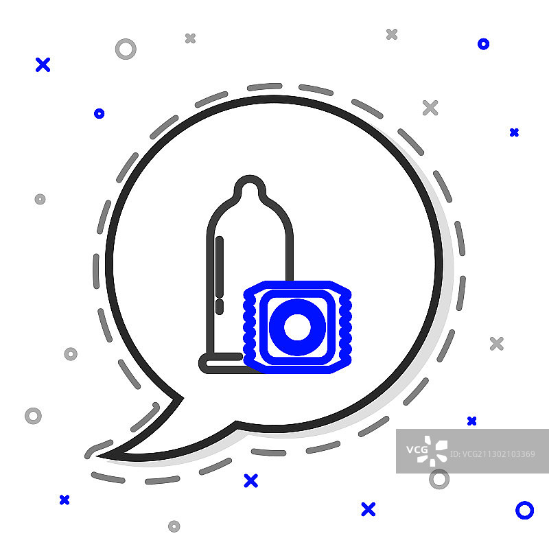 安全套安全防护图标（白色背景）图片素材