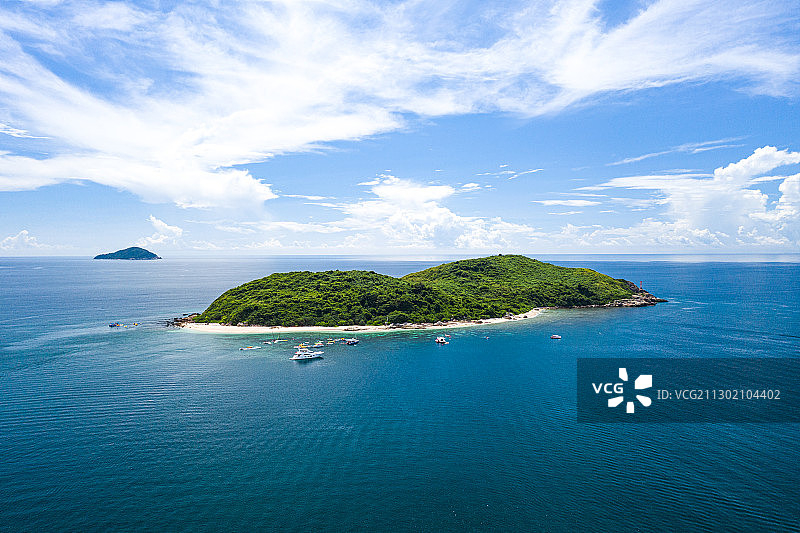 海南万宁石梅湾加井岛图片素材