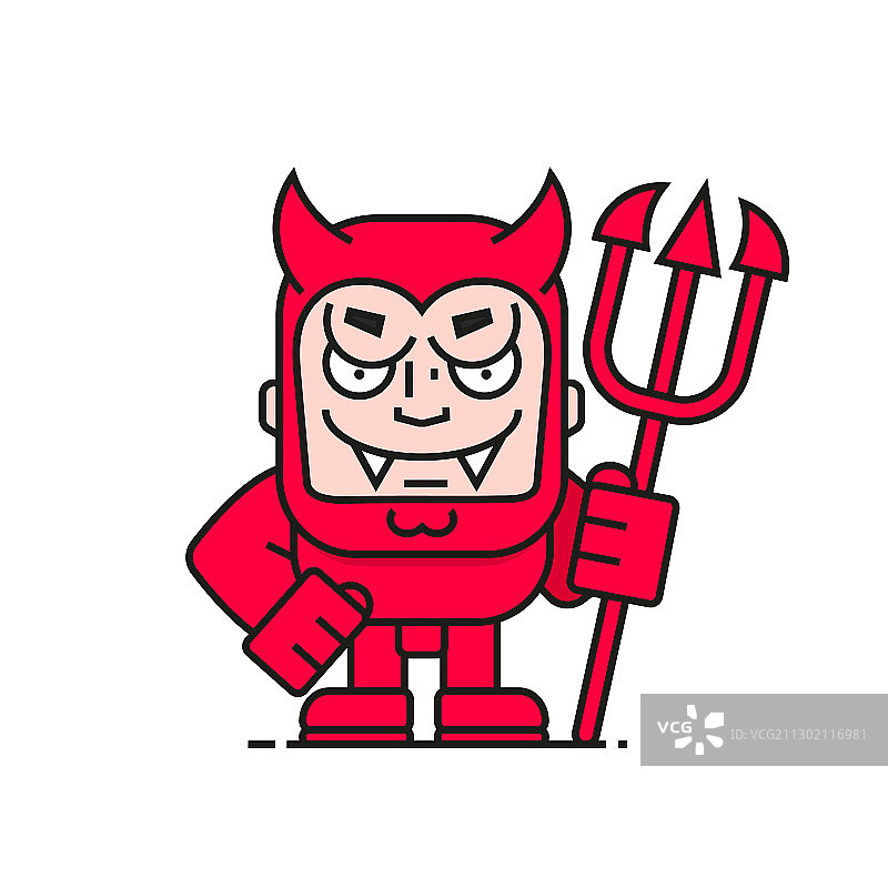 适用于贺卡海报的恶魔形象图片素材