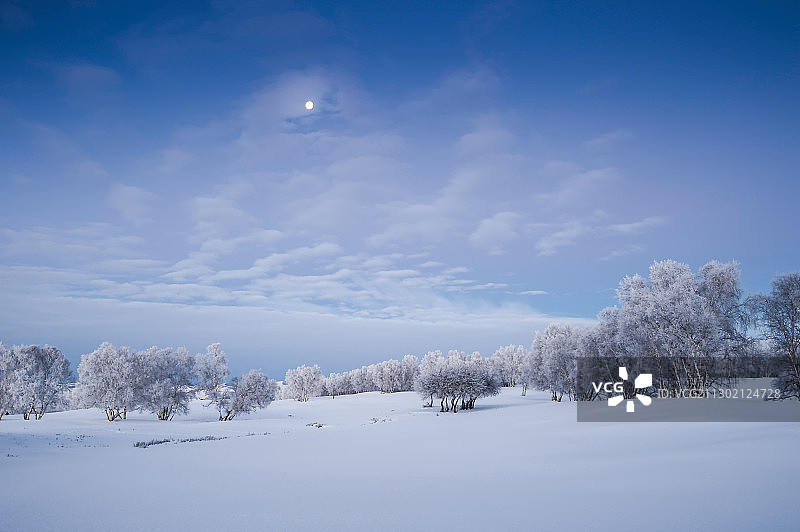中国黑龙江牡丹江雪乡风光图片素材