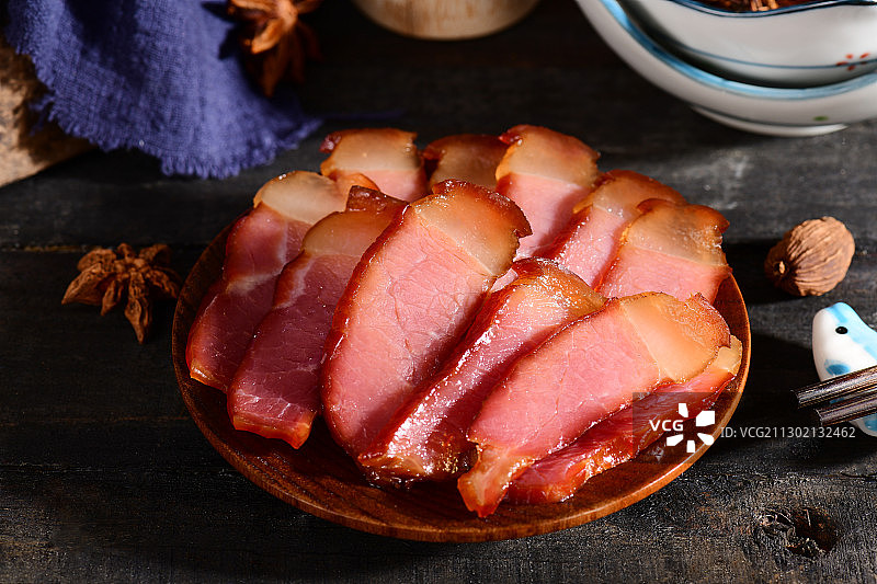 烟熏腊肉图片素材