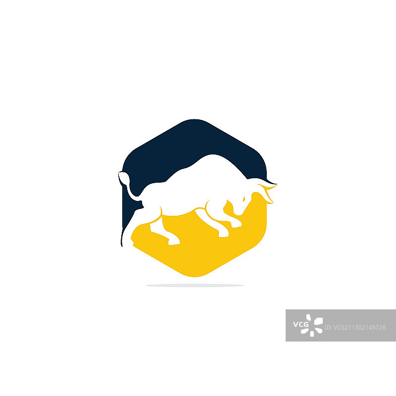 公牛标志设计图片素材