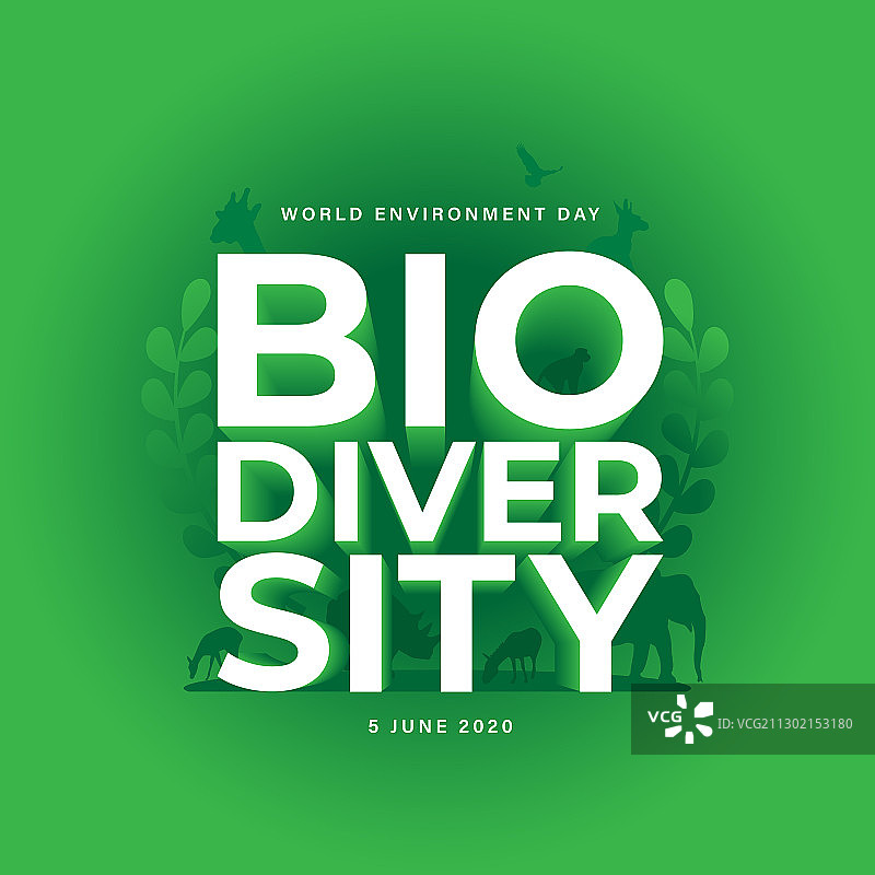绿色生物多样性排版设计图片素材