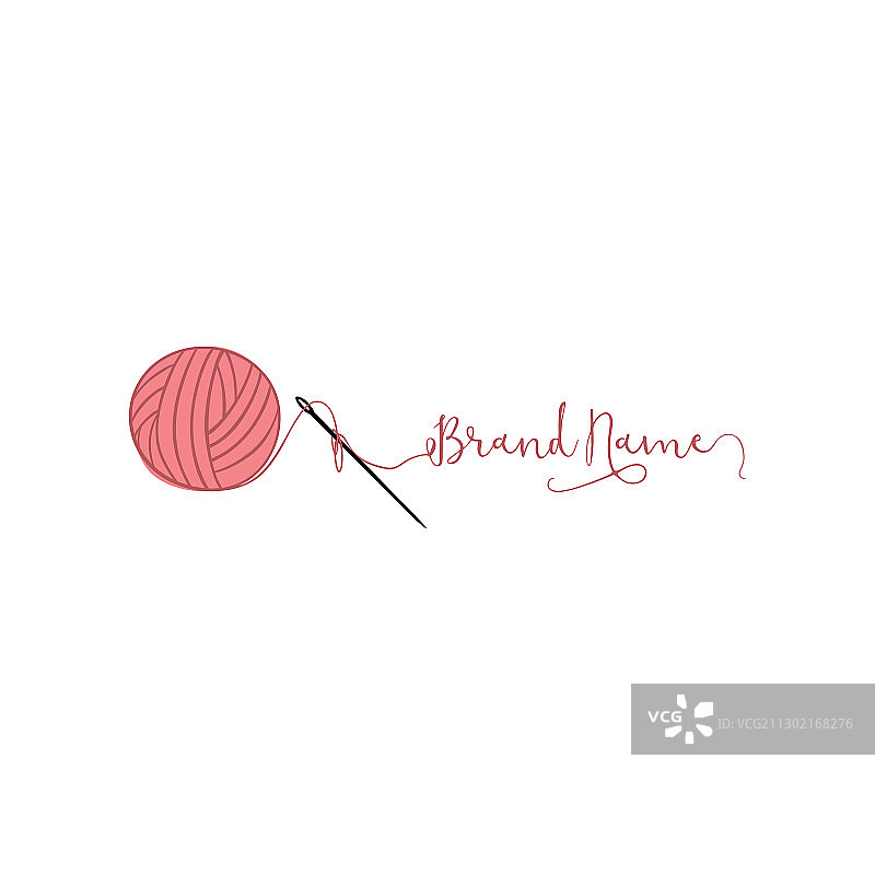 裁缝缝纫复古标志创意编织标志图片素材