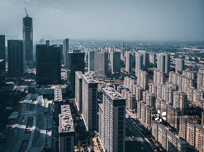 航拍杭州未来科技城梦想小镇图片素材