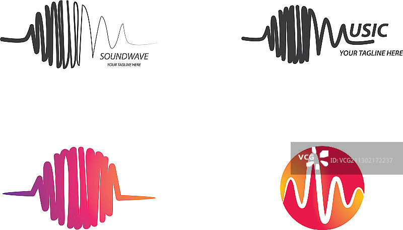 声波音乐标志图片素材