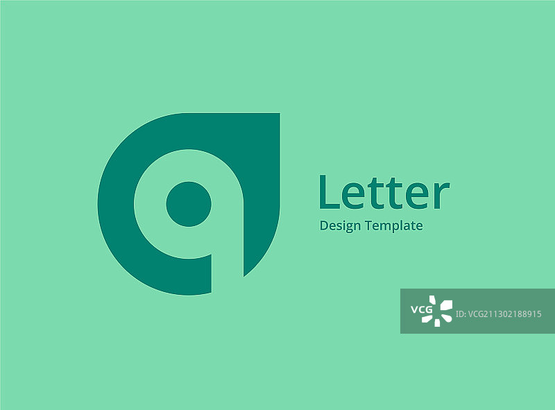 字母Q或数字9绿叶环保logo设计图片素材