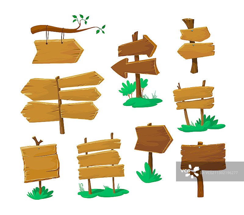 旧木制空白标志牌素材图片素材