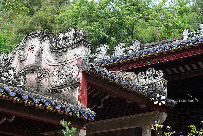 广东省 潮州市 韩文公祠 五行山墙图片素材