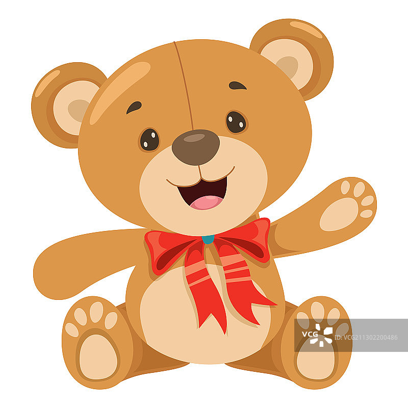 泰迪熊卡通图片素材